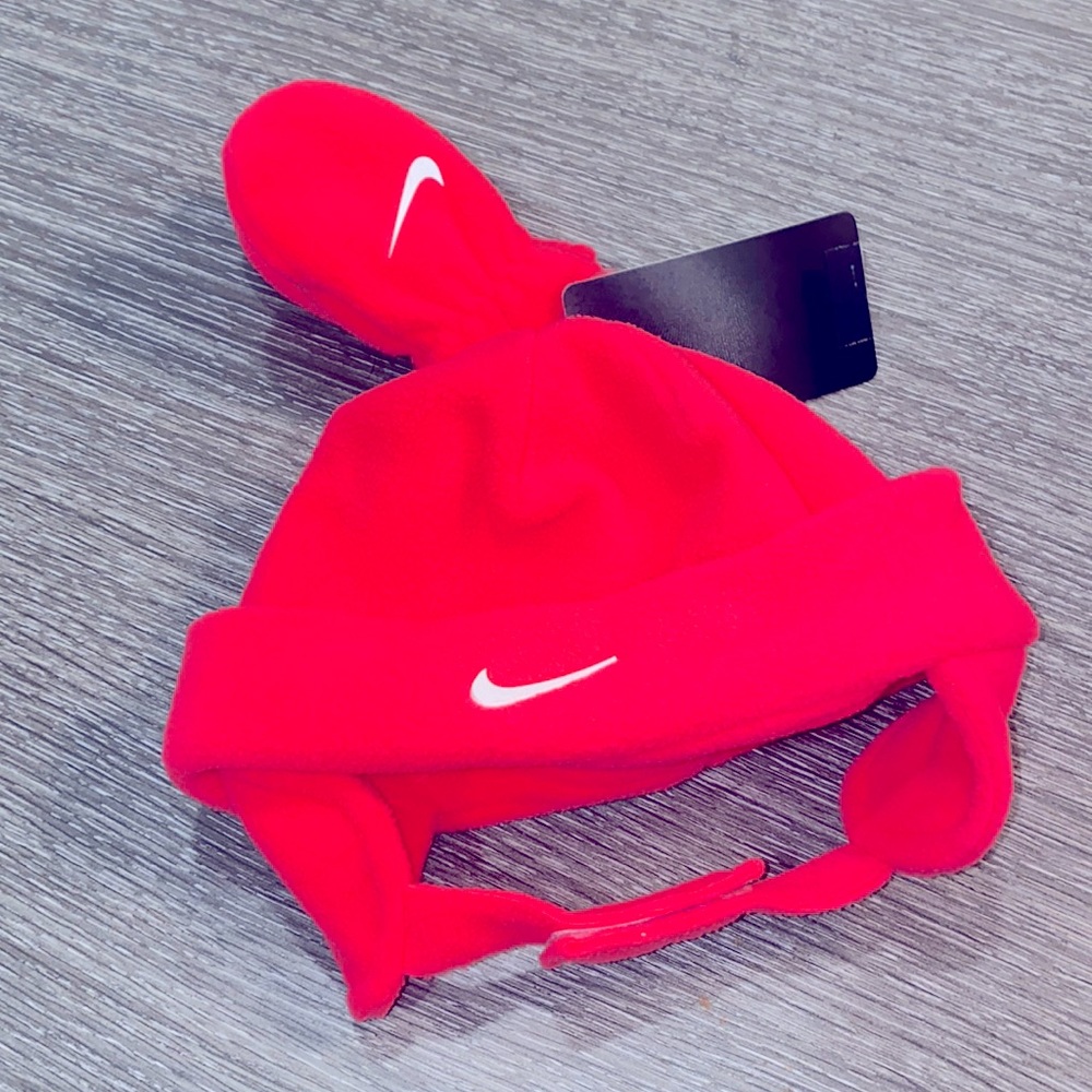 Nike Baby Hot Pink Toboggan & Glove Set